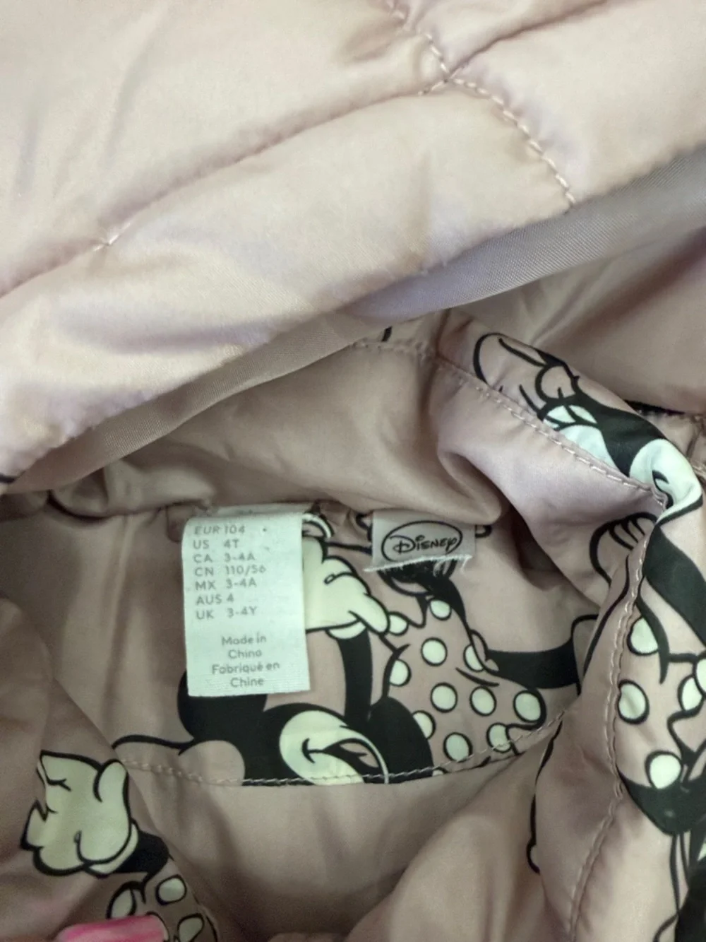 Minnie Mouse Pink Puffer Jacket & Minnie Dresses Set CC1
